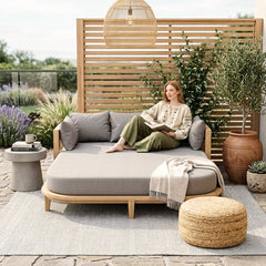 Coronado Daybed | A-Grade Teak Solid Wood Outdoor Patio Daybed For Garden Lounge | BY ANDERSON TEAK