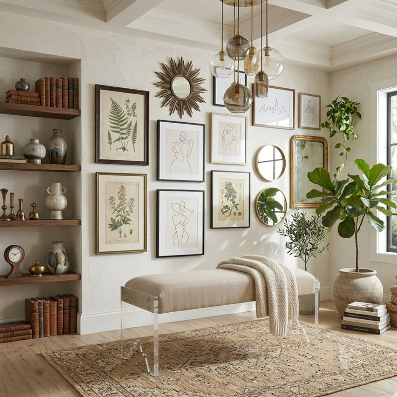 Addie Acrylic Bench By Zentique