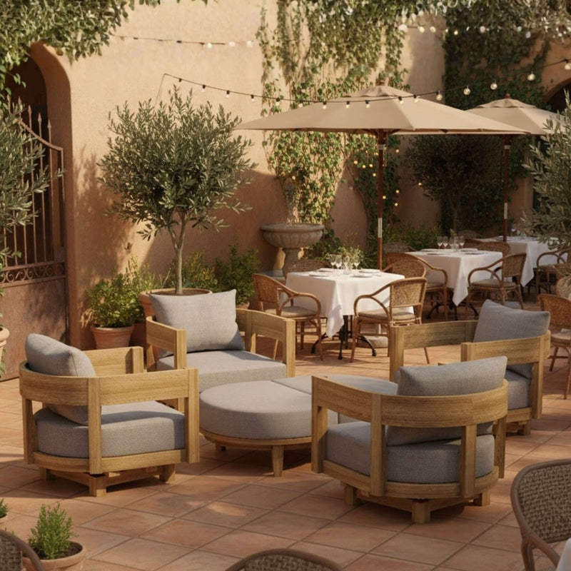 SET-174 6-PC CORONADO DEEP SEATING SET BY ANDERSON TEAK