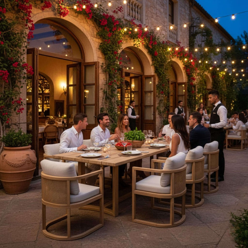 SET-223 JUNUS DINING TABLE SET BY ANDERSON TEAK