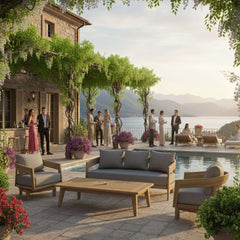 SET-370 TOSCANA 4-PC DEEP SEATING SET BY ANDERSON TEAK