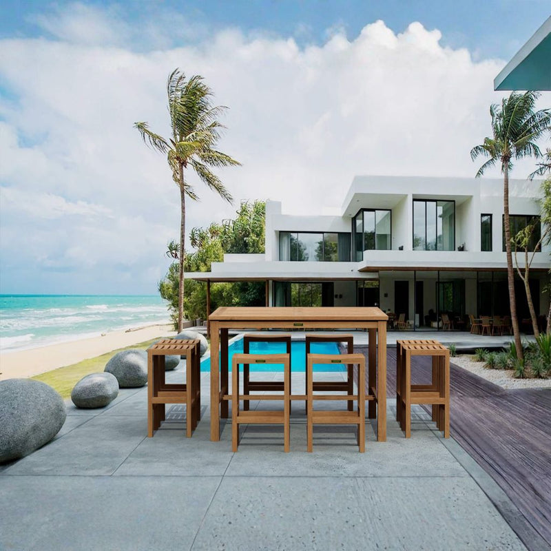 SET-120 BAR TABLE SET ANDERSON TEAK