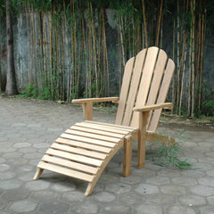 Adirondack Steamer With Ottoman By Anderson Teak