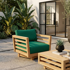 Anderson Teak Córdoba deep seating swivel armchair with designer colors, outdoor patio and garden furniture, stylish and comfortable.