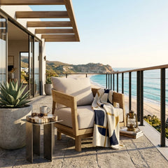 TOSCANA SWIVEL LOUNGE CHAIR | A-Grade Solid Teak Wood Outdoor Luxury Swivel for Patio & Garden | 9 Designer Colors |BY ANDERSON TEAK - Best Daybed