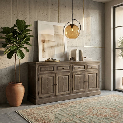 Albert Buffet  Limed Charcoal Oak By Zentique