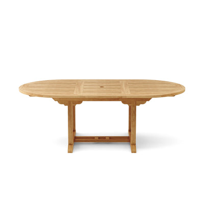 BAHAMA 87″ OVAL EXTENSION TABLE EXTRA THICK BY ANDERSON TEAK