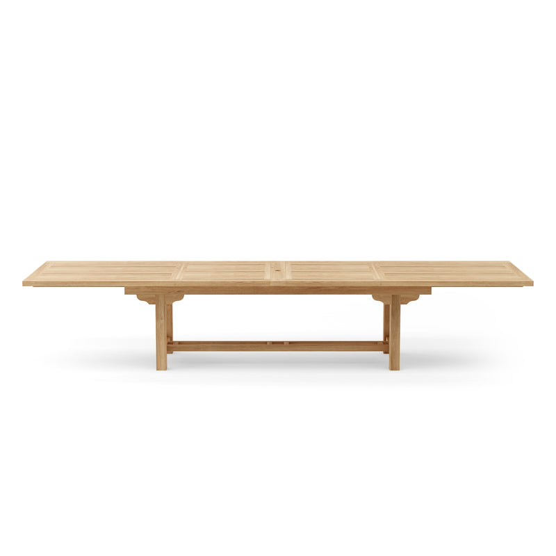 BAHAMA 157″ RECTANGULAR DOUBLE EXTENSION TABLE EXTRA THICK BY ANDERSON TEAK