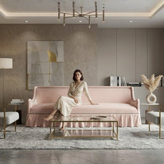 Audrey Sofa |Link Velvet Indoor Sofa For Elegant Living Room By Zentique