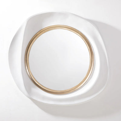 Aurelia Sculpted Resin Wall Mirror By Zentique
