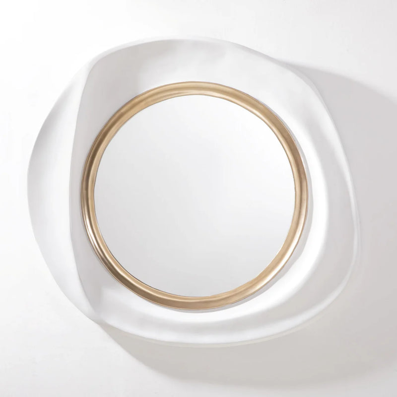 Aurelia Sculpted Resin Wall Mirror By Zentique