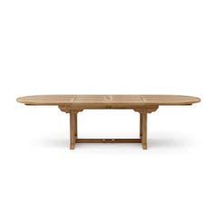 BAHAMA 117″ OVAL DOUBLE EXTENSION TABLE EXTRA THICK BY ANDERSON TEAK