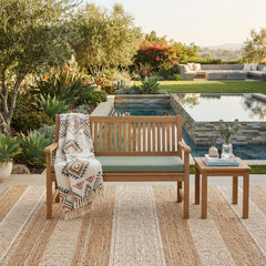 Del-Amo 2-Seater Bench By Anderson Teak