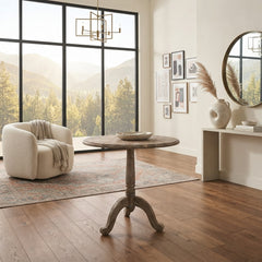 Monroe Oak Round Table By Zentique