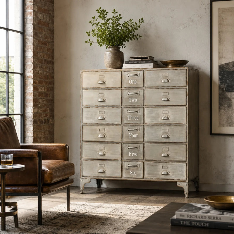 Oscar Metal Drawer Cabinet By Zentique