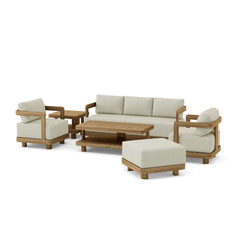 Anderson Teak SET-901 6-piece Granada deep seating outdoor sofa set in 9 designer colors, showing plush cushions and modern design.