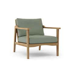 Anderson Teak Amalfi Deep Seating Armchair in cast pomegranate, outdoor accent chair with luxurious design and vibrant color options.