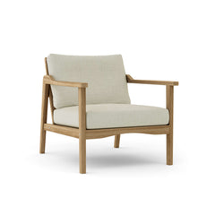 Anderson Teak Amalfi Deep Seating Armchair in cast pomegranate, a stylish outdoor accent chair with 9 designer color options.