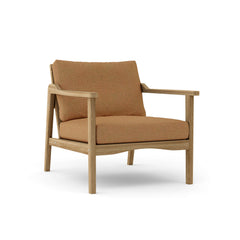 Anderson Teak Amalfi Deep Seating Armchair in cast pomegranate, outdoor accent chair with luxurious design and nine color options.