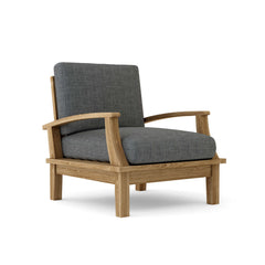 Anderson Teak Brianna Deep Seating Armchair in cast pomegranate, outdoor luxury accent chair with 9 designer colors for patio or garden.