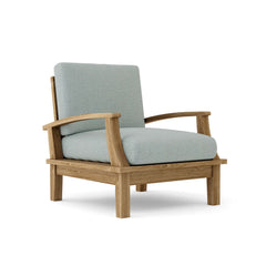 Anderson Teak Brianna Deep Seating Armchair in cast pomegranate, outdoor accent chair with plush cushions, available in 9 designer colors.