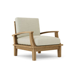 Anderson Teak Brianna Deep Seating Armchair in Cast Pomegranate, outdoor accent chair with plush cushions and 9 designer colors.