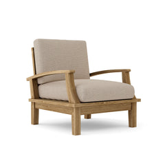 Anderson Teak Brianna Deep Seating Accent Chair in Cast Pomegranate, outdoor garden lounge chair with 9 designer color options