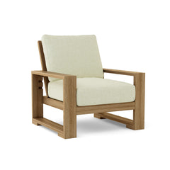 Anderson Teak Capistrano Deep Seating Accent Chair in cast pomegranate, outdoor patio or garden furniture, one of nine designer colors.