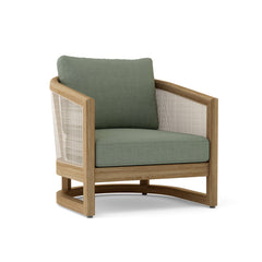 Anderson Teak Catania deep seating accent armchair in cast pomegranate, outdoor patio garden furniture with 9 designer colors