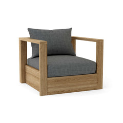 Anderson Teak Copacabana deep seating armchair in cast pomegranate, outdoor accent chair with stylish design and nine color options.