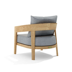 Anderson Teak Toscana lounge accent chair in cast pomegranate, outdoor deep seating with stylish design and nine color options.