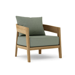 Anderson Teak Toscana Lounge Chair, outdoor accent chair in cast pomegranate, deep seating, available in 9 designer colors.