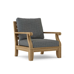 Riviera modular armchair by Anderson Teak in various designer colors, showcasing a stylish outdoor seating option.