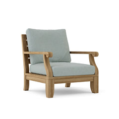 Riviera modular armchair by Anderson Teak featuring a sleek design in one of nine vibrant designer colors.