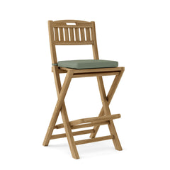 Anderson Teak SET-20 bar table set with 9 designer colors, featuring sleek wooden bar table and matching stools.