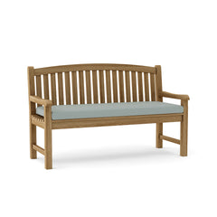Chelsea 3-seater bench by Anderson Teak in 9 designer colors, showcasing a stylish teak wood design with comfortable seating.
