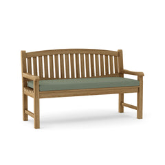 Anderson Teak Kingston 3-seater bench in one of nine designer colors, showcasing a sleek wooden outdoor seating design.