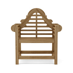 Anderson Teak bench from the Conversation Set-45 series, showcasing sleek teak wood design and smooth seating surface.
