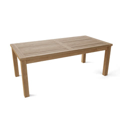 Outdoor patio bench from Anderson Teak, part of the Conversation Set-45, available in 9 designer colors for garden lounging.