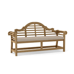 Outdoor Anderson Teak Bench Conversation Set with 9 designer colors, perfect for garden lounge and outdoor patio seating.
