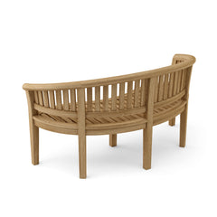 Anderson Teak bench from the Conversation Set Anderson Teak Set-05, showing a sleek wooden outdoor bench with a smooth finish.