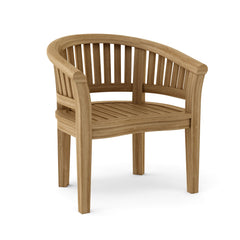Anderson Teak bench from the Conversation Set Anderson Teak Set-05, showing a sturdy teak wood outdoor bench with a slatted design.