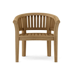Anderson Teak bench from the Conversation Set Anderson Teak Set-05, showcasing a sleek wooden outdoor bench with a natural finish.