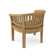 Anderson Teak bench from the Conversation Set Anderson Teak Set-05, showing a sleek teak wood bench with a smooth finish.