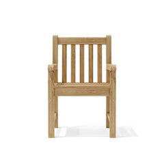 Anderson Teak bench from the Conversation Set Anderson Teak Set-118, featuring a wooden bench with a polished finish and sturdy construction.