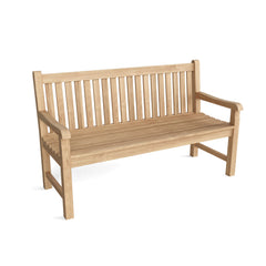 Anderson Teak bench from the Conversation Set Anderson Teak Set-44, made of durable teak wood with a smooth finish.