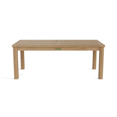 Anderson Teak bench conversation set with teak wood construction, suitable for outdoor patio or garden seating.