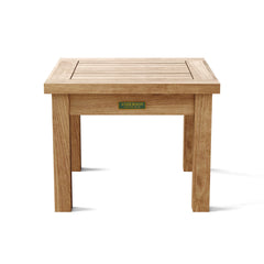 Anderson Teak outdoor bench from the Conversation Set in nine designer colors, perfect for garden lounge or patio seating.
