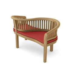CURVE LOVE SEAT BENCH | Outdoor Patio Bench Set For Garden Lounge | 9 Designer Colors | BY ANDERSON TEAK - Best Daybed