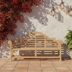 Anderson Teak Marlborough 3-seater bench in vibrant designer colors, featuring sleek wooden slats and sturdy construction.